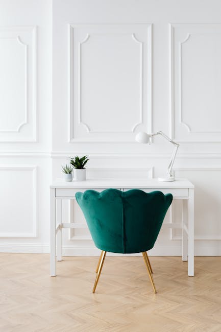 Krzesło biurowe welurowe – elegancja w home office